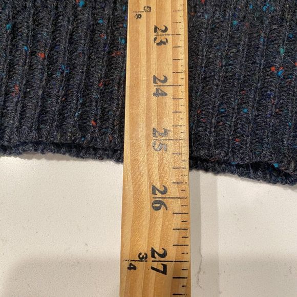 Pendleton Wool Sweater Men's M Navy Henley 2 Button Pullover Virgin USA VTG - Picture 7 of 7